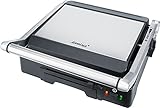 Steba Kontaktgrill (Cool-Touch-Grill) FG 70, stufenlose Temperaturregelung, herausnehmbare antihaftbeschichteten Grillplatten, Fettredutkion dank automatischen Fettablauf, 1800 Watt