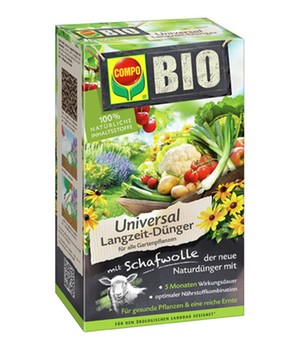 COMPO BIO Universal Langzeit-D�nger mit Schafwolle f�r alle Gartenpflanzen, 5 Monate Langzeitwirkung, 2 kg