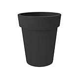Elho Green Basics Top Planter Hoch 35 - Blumentopf - Lebhaft Schwarz - Drau�en  - � 34.6 x H 40.6 cm