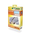 Windhager Sonnensegel f�r Seilspanntechnik Sonnenschutz Segel 420 x 140 cm, ideal f�r Pergola oder Wintergarten, CYAN-BLAU 10883