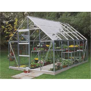 Juliana Halls Universal 128 Gew�chshaus mit 3 mm Blankglas - 9,9 qm