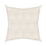 Windhager Sonnensegel, Sonnenschutz, Sunsail ADRIA Quadrat 3,6 x 3,6 x 3,6 m (gleichschenkelig), UV-Schutz, witterungsbest�ndig und atmungsaktiv, WEISS, 10976